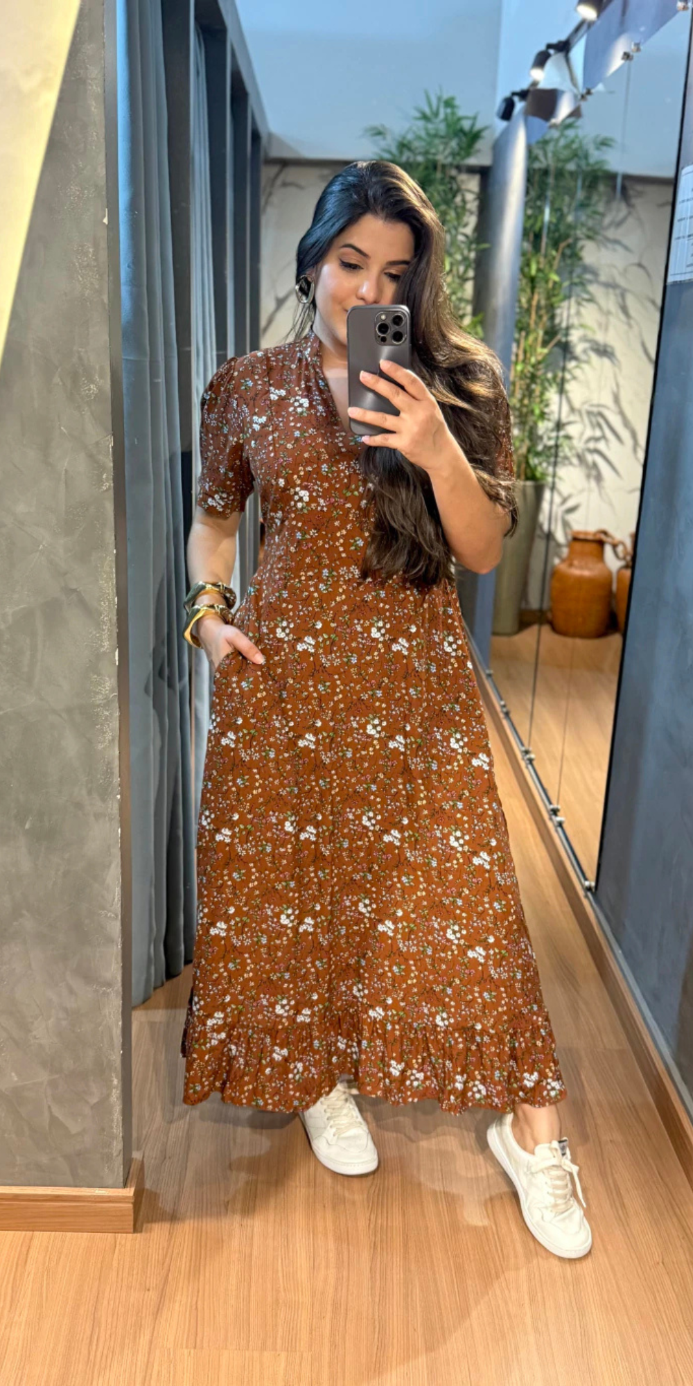 Vestido Lívia Marrom