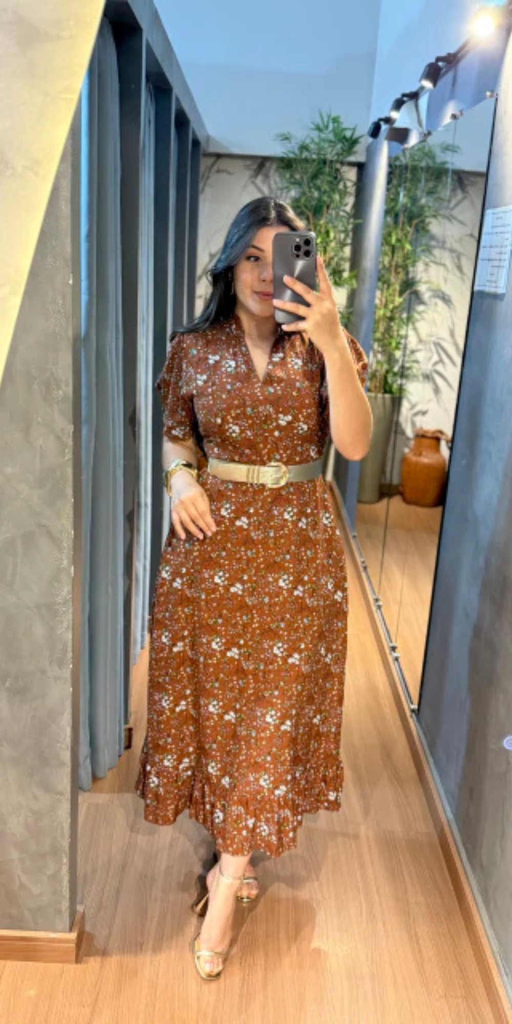 Vestido Lívia Marrom